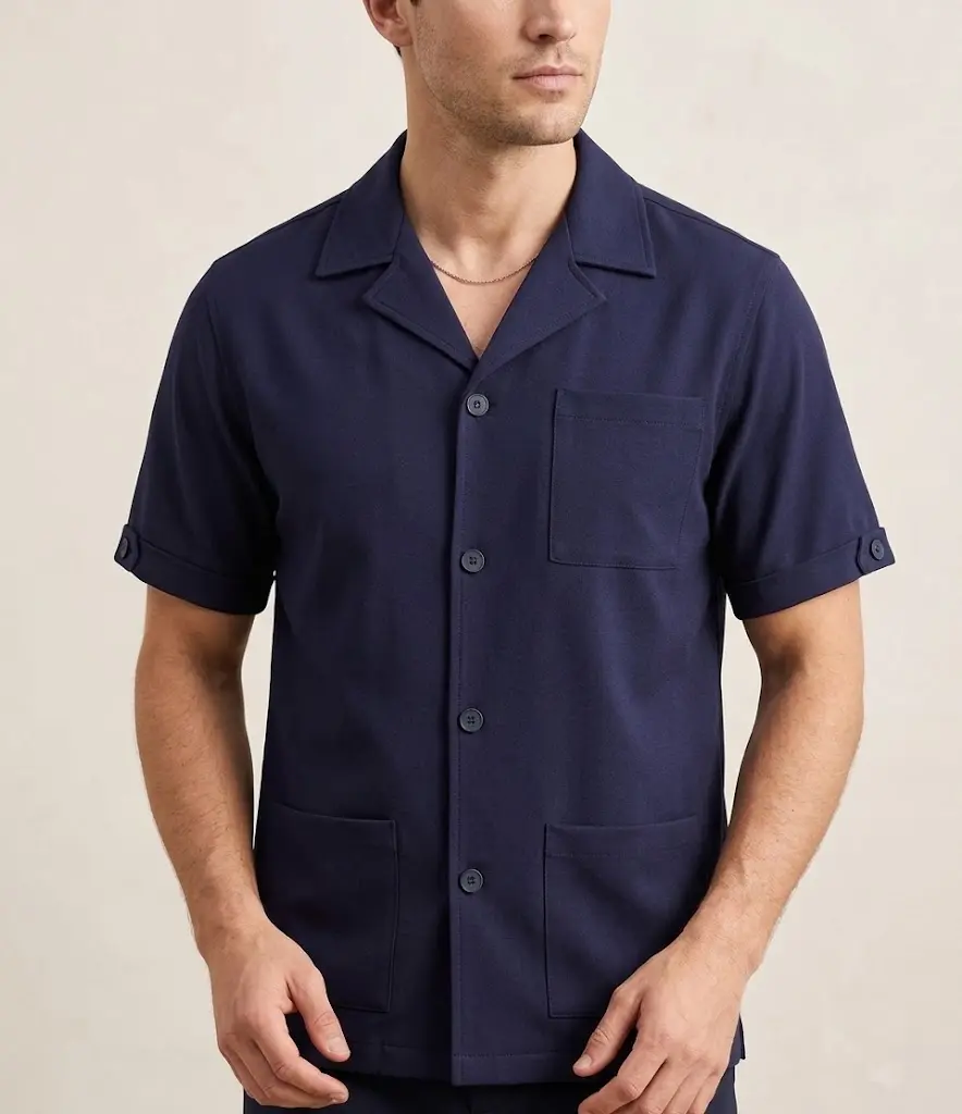 MANZANILLO UNISEX MANGA CORTA MARINO CLARO.webp